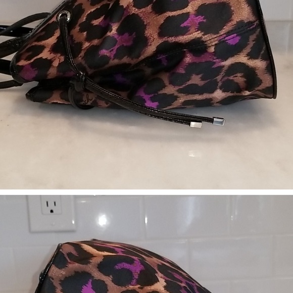 Coach HTF Ocelot Leopard Crystal Carry All Tote - Picture 5 of 10